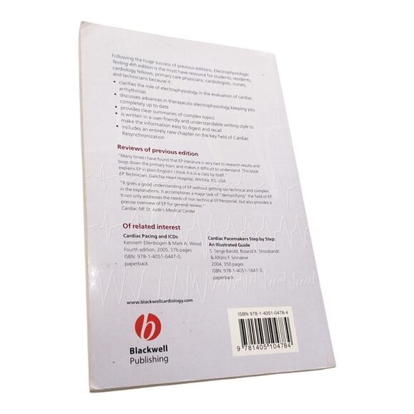 Electrophysiologic Testing Fourth Edition Fogoros Paperback - Picture 2 of 5